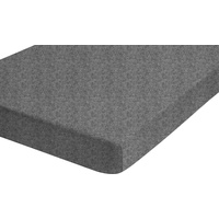 Biberna Spannbettlaken Melange-Flanell 90 x 190 - 100 x