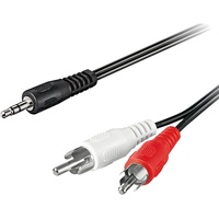 Goobay Audio-Video-Kabel 3,5mm Klinken-Stecker stereo / 2x Cinch-Stecker 10m