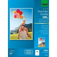 Sigel Fotopapier IP711 DIN A4, hochglänzend 200 g/m2, 50