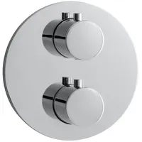 Herzbach Design new Duschthermostat round für 2 Verbraucher Chrom
