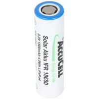 AccuCell 3,2 Volt Solar Akku Lithium 18650 IFR LiFePo4