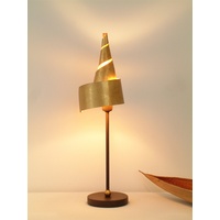 Holländer Goldene Tischleuchte ZAUBERHUT mit Metallschirm