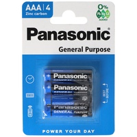 Panasonic General Purpose Micro R03BE 4BP 4 Stück AAA