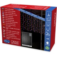 Konstsmide Lichtervorhang mit bunten Globes / für Außen 24V