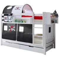 TICAA Etagenbett Marcel 90 x 200 cm Kiefer massiv