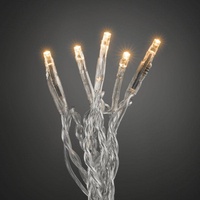 Konstsmide LED Lichterkette 100 bernsteinfarbene LEDs transp. Kabel Innen