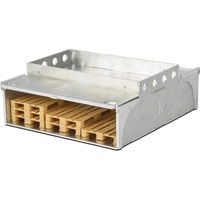 CARSON 500907379 1:14 Alu Palettenkasten m. 6 Paletten, braun
