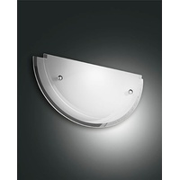 Fabas Luce Wandleuchte Hill E27 Metall und Glas