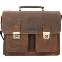 GREENBURRY Vintage Lehrertasche braun 15.4''