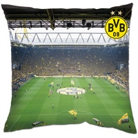 BVB Borussia Dortmund Borussia Dortmund, BVB-Kissen Südtribüne, Mehrfarbig, 40x40cm,