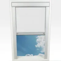 LIEDECO Dachfensterrollo 77,5 x 136 cm weiß