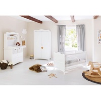 Pinolino Kinderzimmer Florentina breit mit Regalaufsatz 3-tlg. weiß
