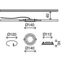 Briloner Einbauleuchte (GLO773081893)