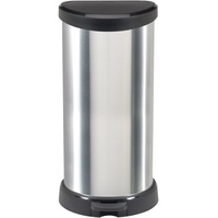 Curver Deco Bin D-Shape 40l Mülleimer silber (02150-582-00)