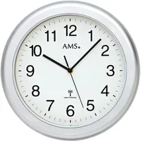 AMS Funkwanduhr 30 cm 5956 silber