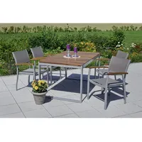 Merxx Naxos Set 5-tlg. natur inkl. Stapelstuhl