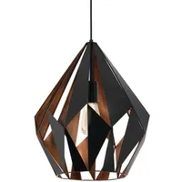 EGLO Carlton 1 38,5 cm schwarz/kupfer