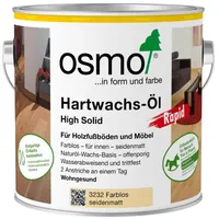 OSMO Hartwachsöl 2,5 L farblos seidenmatt Rapid