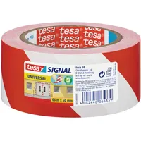 Tesa Warnklebeband Signal 50,0 mm x 66,0 m Rot/Weiß