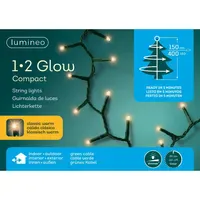 Lumineo LED-Lichterkette Compact 1-2 Glow 400 LED 1,5 m