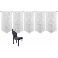 HOME WOHNIDEEN »JENNA« Klettband 5 Stk. tlg. Schiebevorhang Jacquard