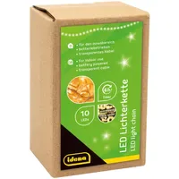 IDENA LED Lichterkette 10er Batterie 1 m Warmweiß