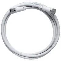 Axing Modem-Kabel F-Stecker/F-Stecker 1,5 m Weiß