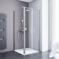 Schulte Alexa Style 2.0 Eckdusche mit Pendeltür 90 x
