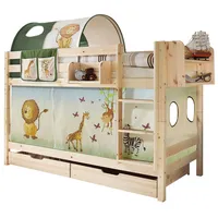 TICAA Etagenbett Marcel 90 x 200 cm Kiefer massiv