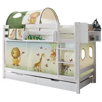 TICAA Etagenbett Marcel 90 x 200 cm Kiefer massiv