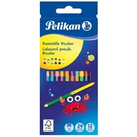 Pelikan Bicolor Buntstifte 12 St. mehrfarbig