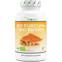 Vit4ever Bio Curcuma + Piperin Kapseln 365 St.