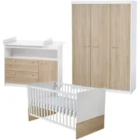 Roba Kinderzimmer Gabriella breit 3-tlg. weiß/eiche sonoma sägerau hell