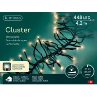 Lumineo LED-Lichterkette Cluster 448 LED 4,2 m warm weiß