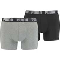 Puma Basic Boxershorts dark grey melange XL 2er Pack