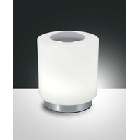 Fabas Luce FABAS LED-Tischleuchte Simi Metall Silber Chrom
