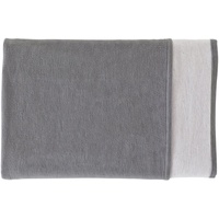 IBENA Cotton Pur 140 x 200 cm dunkelgrau-hellgrau