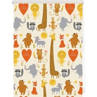 Lichtblick Rollo, Klemmfix, 45x150 cm Cute Animals gelb