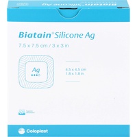 EurimPharm Arzneimittel GmbH BIATAIN Silicone Ag Schaumverband 7.5x7.5 cm