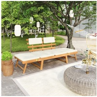 VidaXL Gartenbank 190 x 66 x 75 cm braun