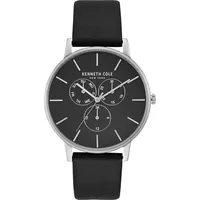 Kenneth Cole New York Herren-Armbanduhr Analog Quarz Leder KC50008001
