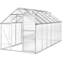 Tectake Gewächshaus Alu HKP 4 mm 6,93 m2