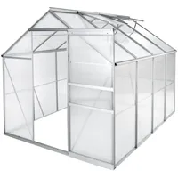 Tectake Gewächshaus Alu HKP 4 mm 4,41 m2