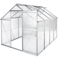 Tectake Gewächshaus Alu HKP 4 mm 4,41 m2
