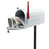Wiltec U.S. Mailbox 60339 weiß mit Standfuß