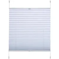LIEDECO Klemmfix Thermo-Plissee 100 x 130 cm weiß