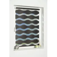 K-HOME Klemmfix Doppelrollo Welle 40 x 150 cm anthrazit