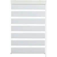 GARDINIA Doppelrollo 80 x 160 cm weiß