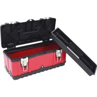 KS Tools Kunststoff-Stahlblech-Werkzeugkiste unbestückt rot/schwarz 395x180x170mm