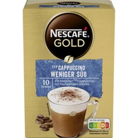 Nescafé Gold Cappuccino Weniger Süß 10 x 12,5 g